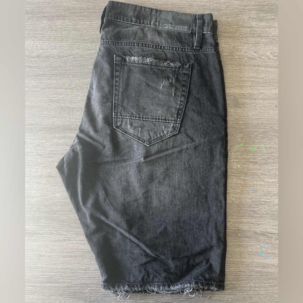Jordan Craig Denim Cropped Shorts